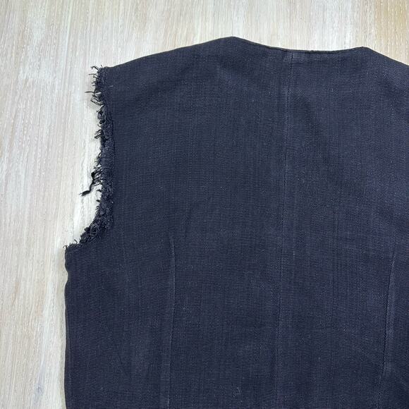 Artes Tipicas Tecum Black Multi Color Embroidered Southwest 90s Vest Medium - Picture 7 of 11